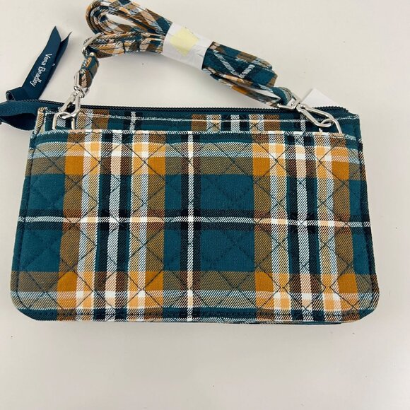 Vera Bradley RFID Wallet Crossbody in Cotton Orchard Plaid  NWT Brand New - Picture 2 of 7